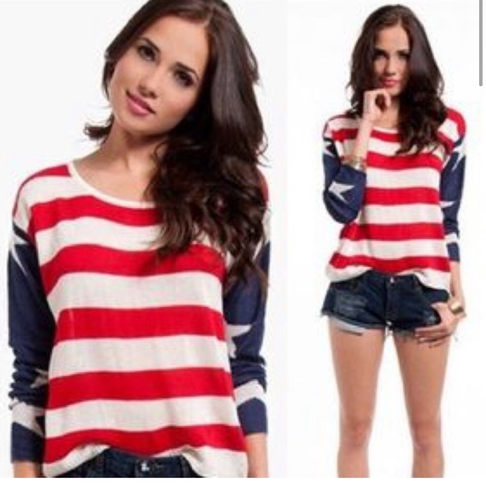 the classic american flag sweater